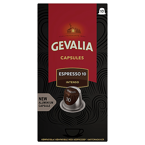 Kaffekapslar Gevalia Espresso 10 Intenso 10/fp