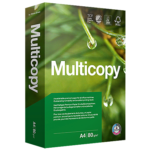 Kopieringspapper Multicopy A4 ohål 100 g 500/fp