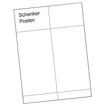 Fraktetikett Laseretikett Schenker/PostNord 1000/fp
