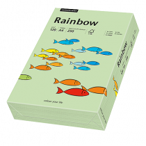 Färgat papper Rainbow A4 120 g mellangrön 250/fp