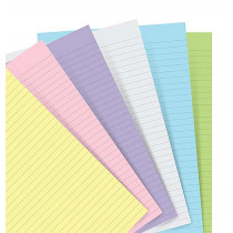 Refill till Filofax skrivbok A5 linjerad pastell
