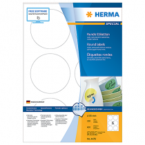 Avtagbara etiketter Herma diameter 85 mm 600/fp