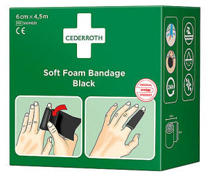 Plåster/bandage Soft Foam svart 4,5 m