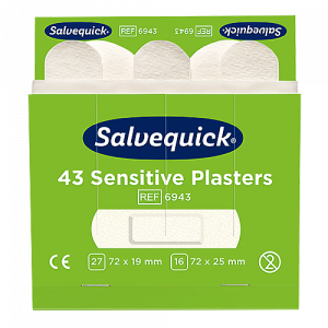 Plåster Salvequick Sensitive 6 refiller/fp