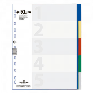 Plastregister Durable XL 1-5
